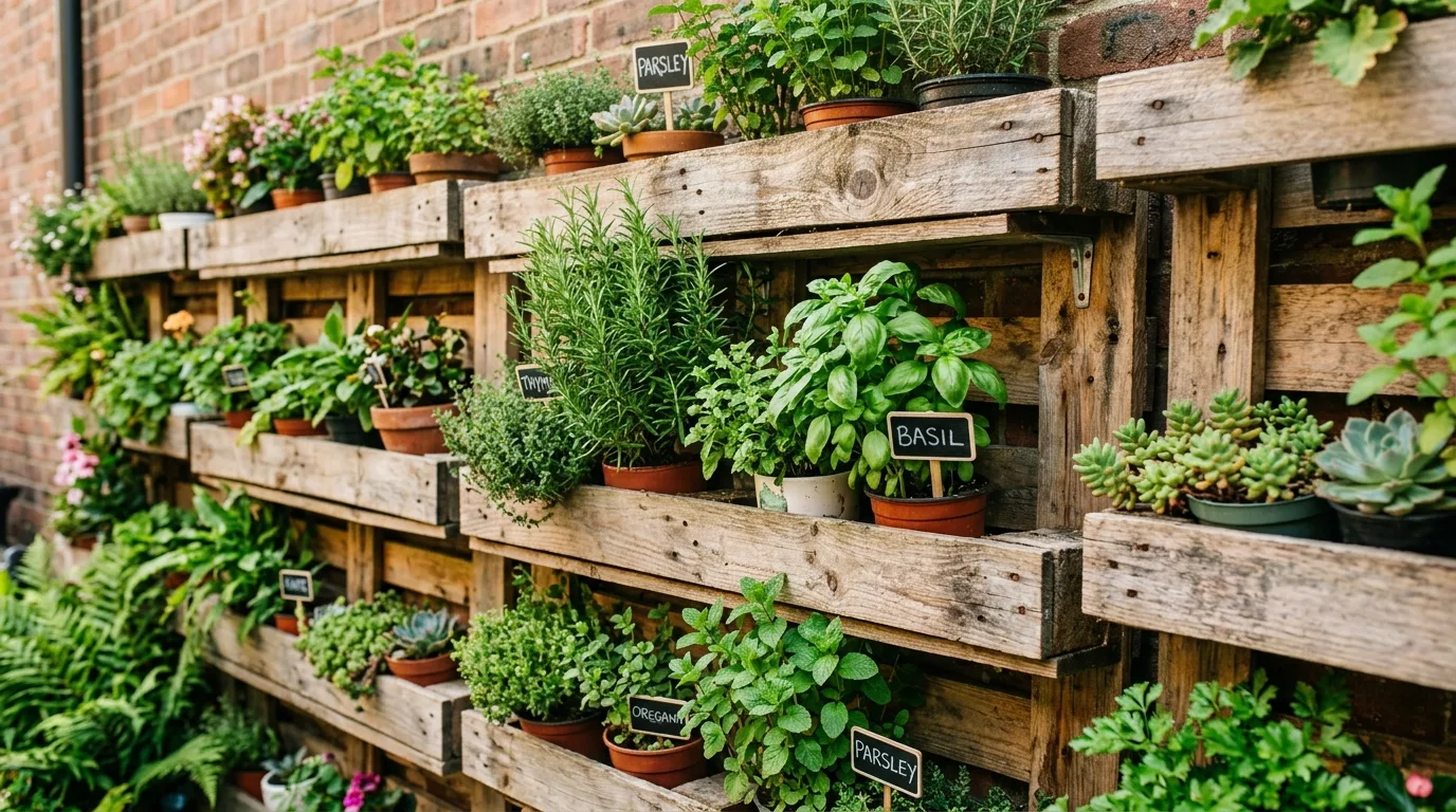 Cozy backyard chairs with blankets and cushions around a fire pit.