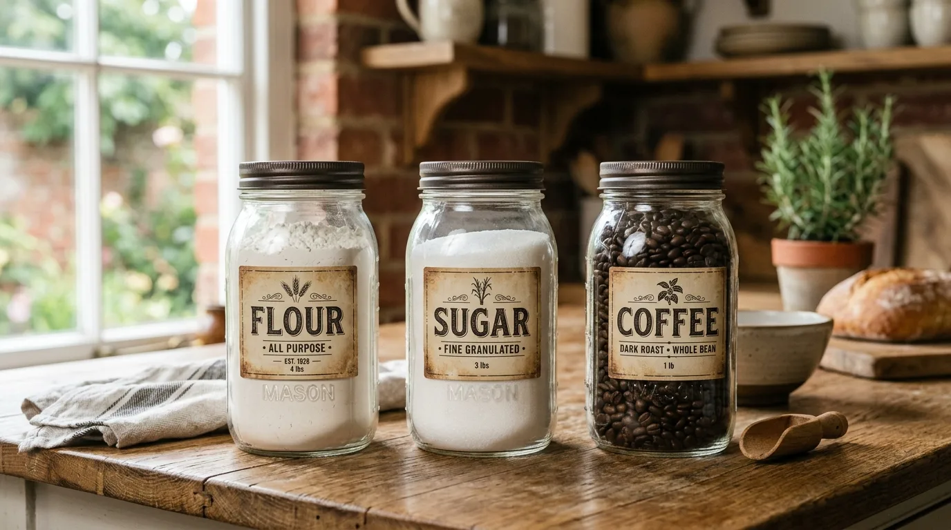 Vintage kitchen scale displayed as retro decor on a countertop.