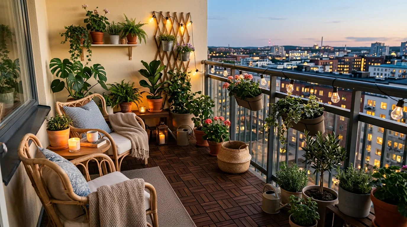 Rent-friendly decor idea using mirrors to brighten and open up a room.