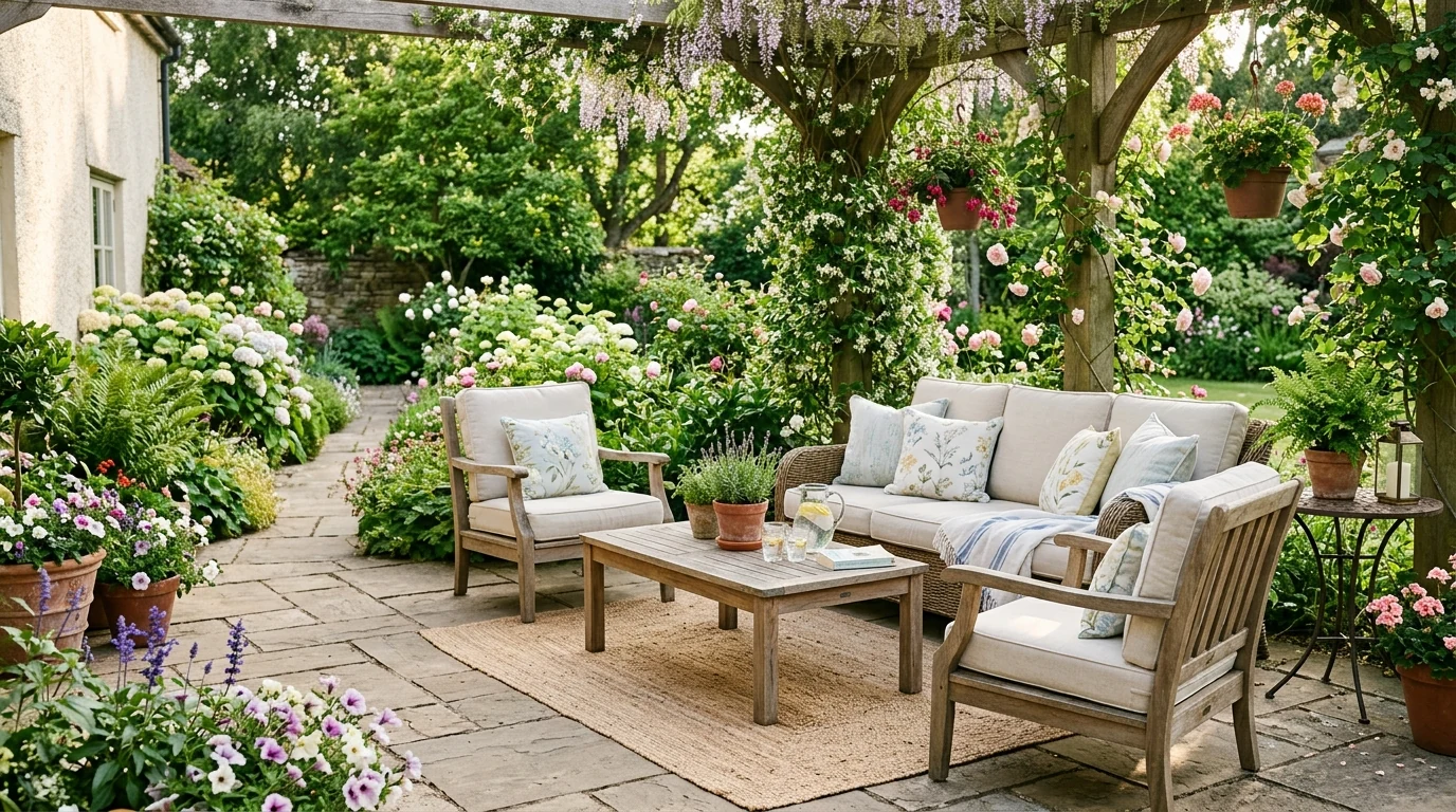 Bedroom refreshed for spring with lighter layers and fresh seasonal styling.