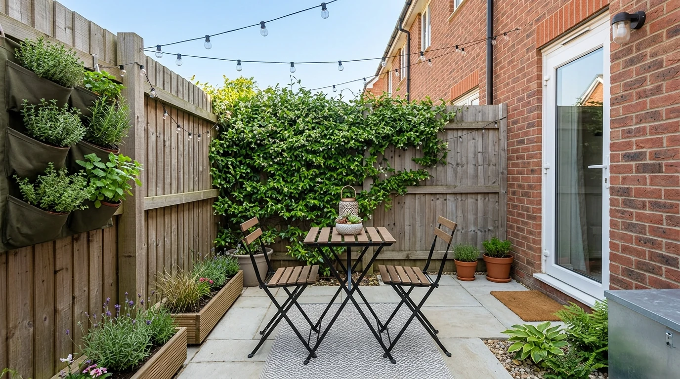 Weekend backyard refresh with layered outdoor lantern lighting.