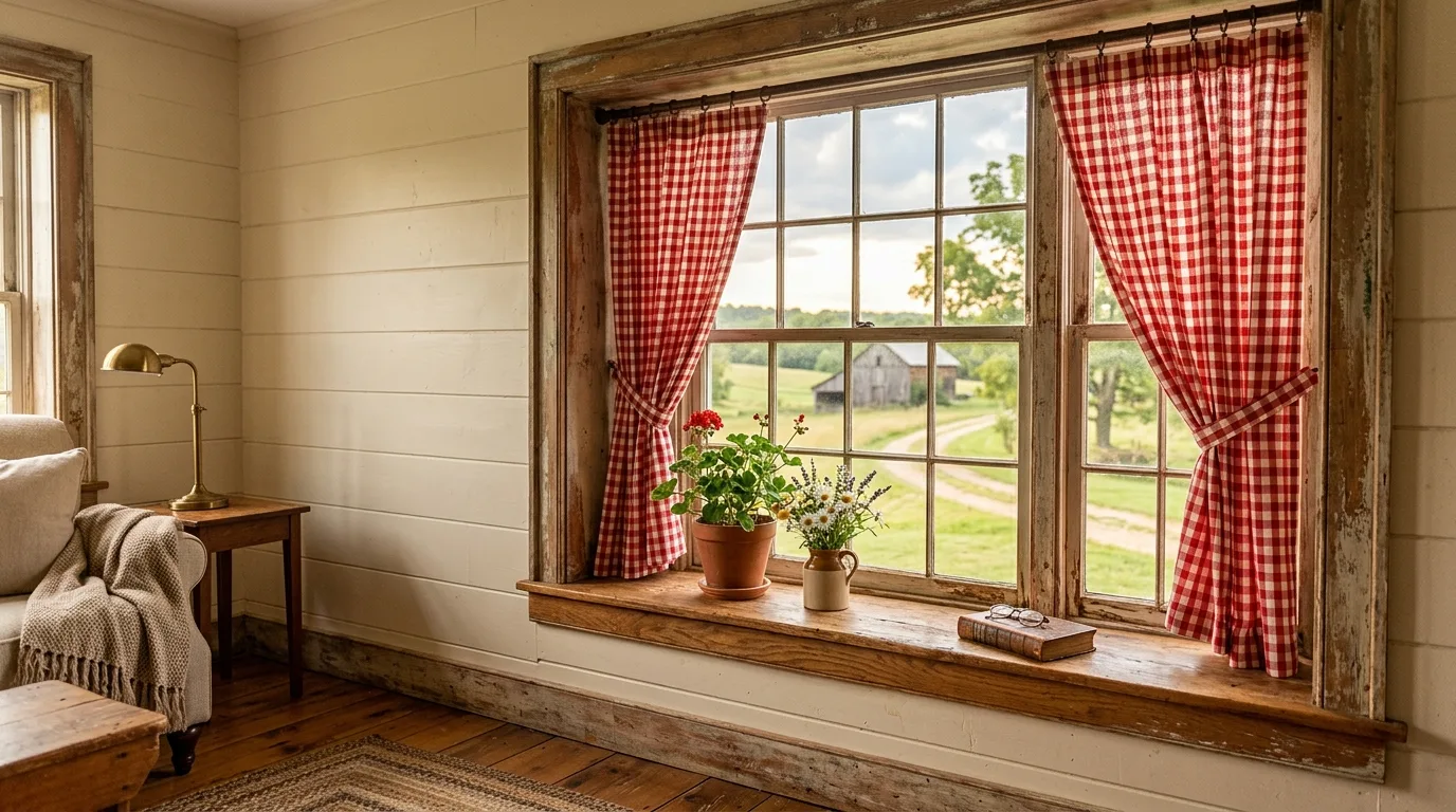 Elegant pleated drapery adding softness and structure around a window.