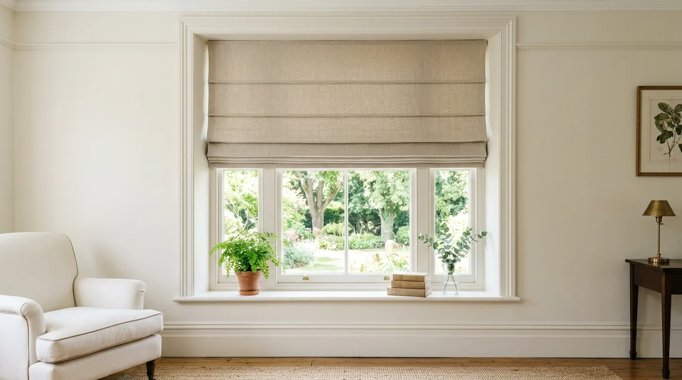 Elegant treatment for an arched window that highlights the architecture.