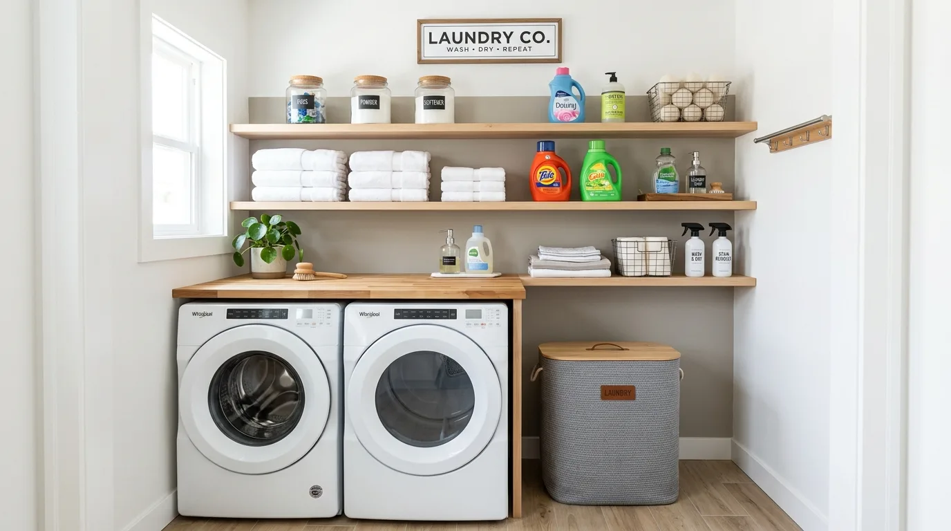 Dorm room with a soft area rug adding warmth and style.