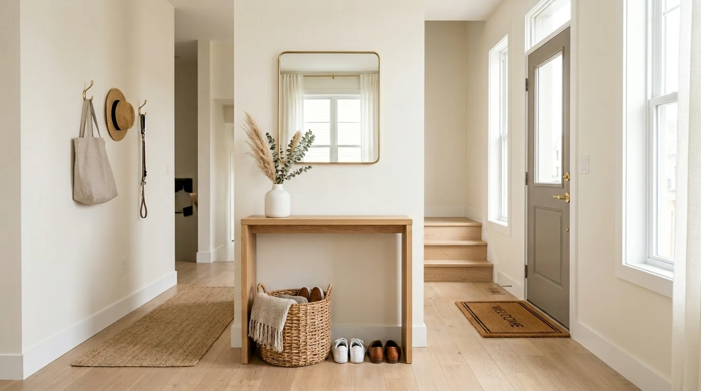 Minimalist living essential with simple reliable lighting throughout the home.