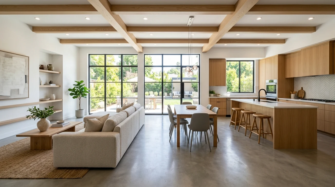 Home decorated with artisan pottery and handmade details for a personal touch.