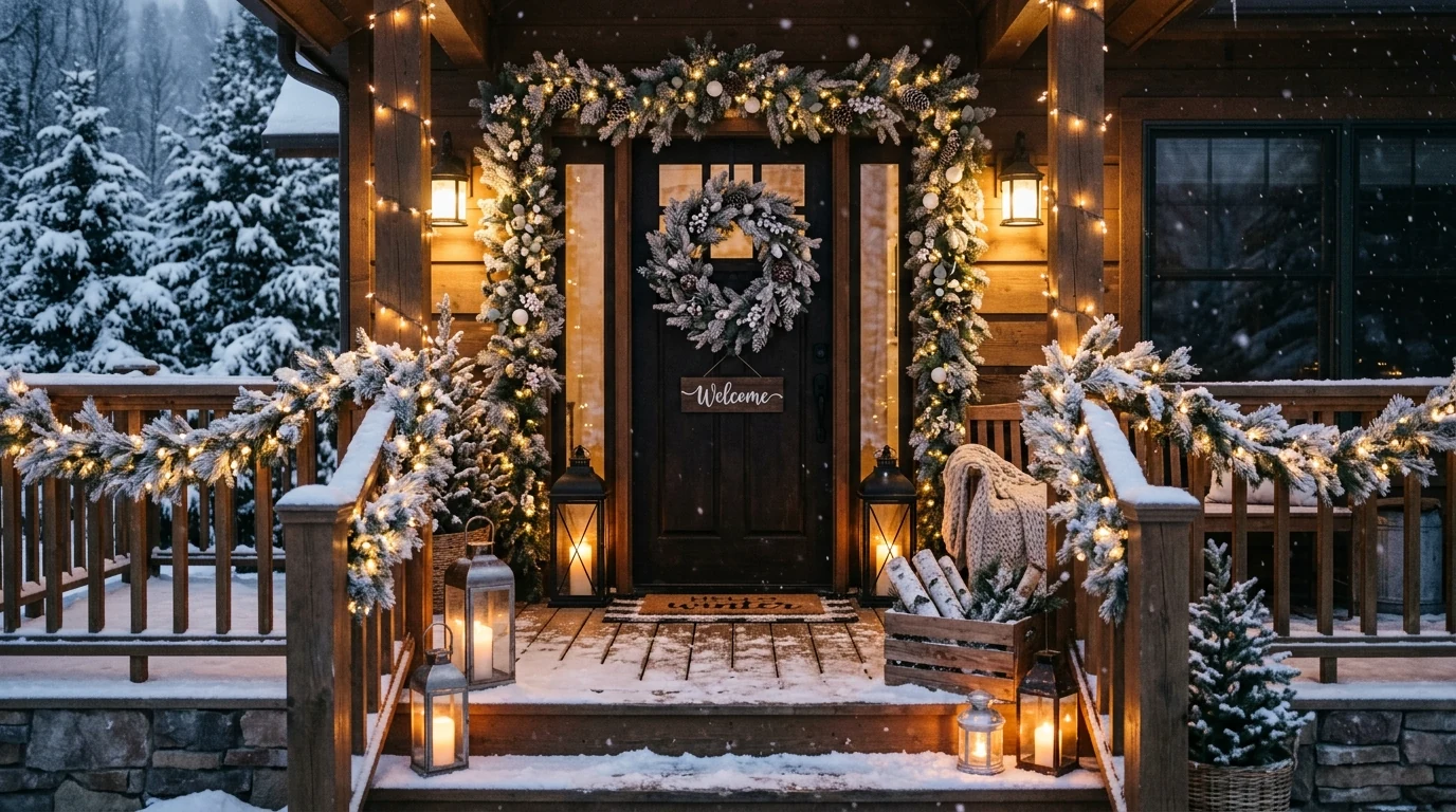 Crystal bowl filled with white and silver ornaments for winter decorating.