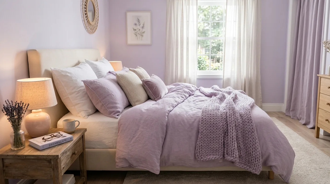 Color-drenched cozy room corner with one warm tone across walls and trim.