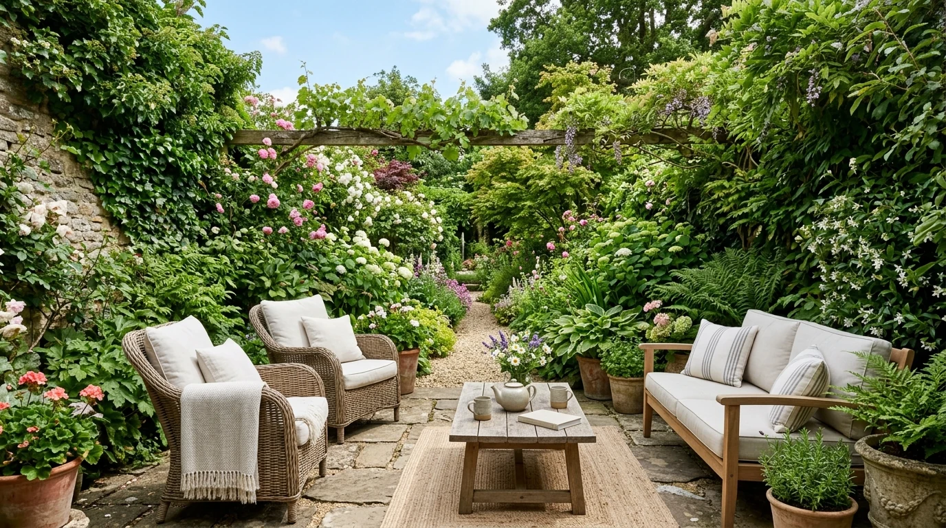 Cozy patio design centered around a fire pit for outdoor gatherings.