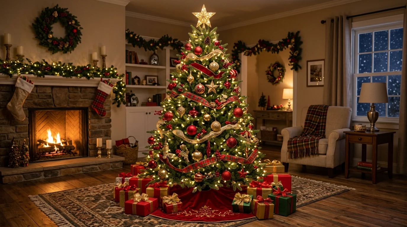 Magical Christmas tree styled as a stunning holiday centerpiece.