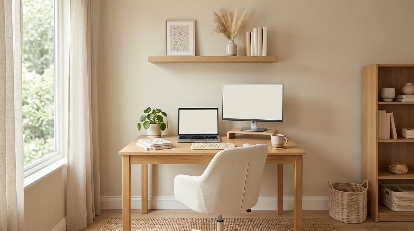 Warm greige interior color trend for a modern 2026 palette.