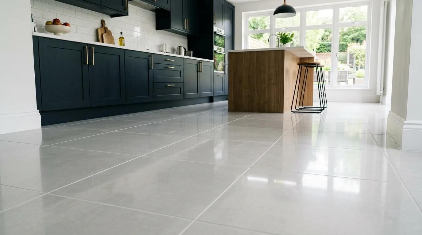 Neat kitchen coffee corner arranged as part of a quick refresh.