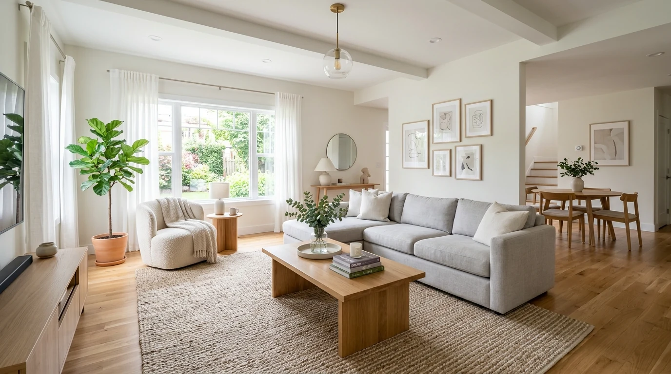 Budget summer bedroom refresh with cooler lighter bedding layers.