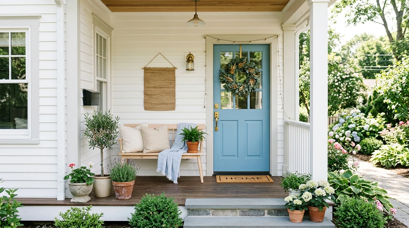 Smart budget summer home refresh with a light edited seasonal palette.