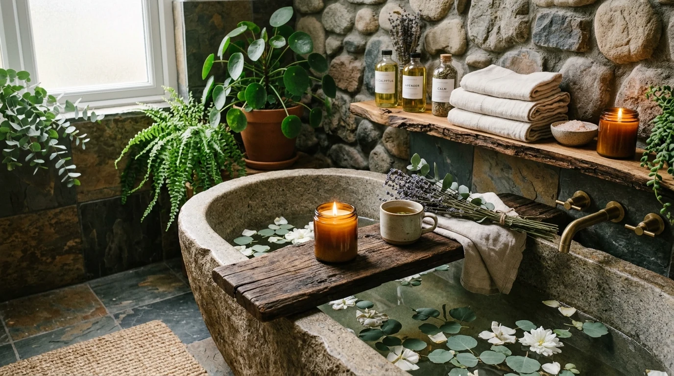 Interior design trend mixing vintage and contemporary elements for more character.