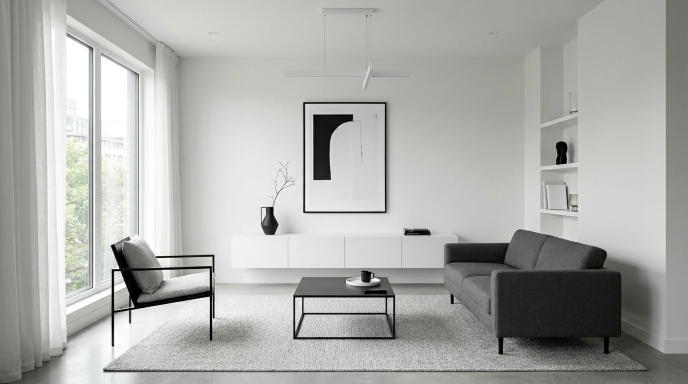 Interior home concept featuring statement stone and rich layered texture.