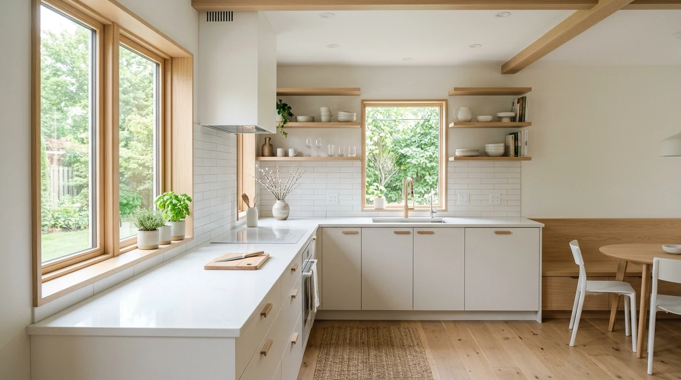 Monochrome interior color trend layered through shades and texture.