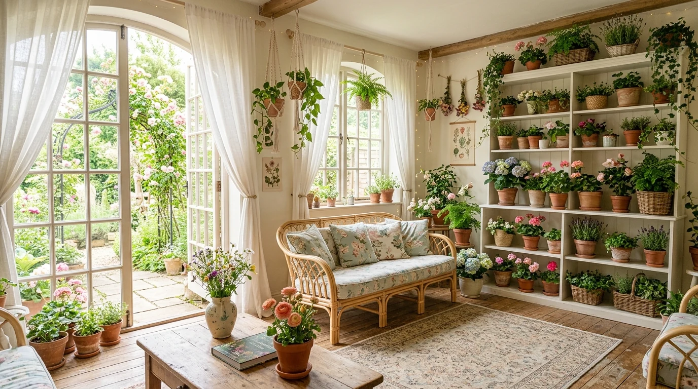 Storybook-inspired doll-like home decor with a consistent whimsical aesthetic.